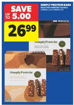 Real Canadian Superstore SIMPLY PROTEIN BARS, 12X40 G offer