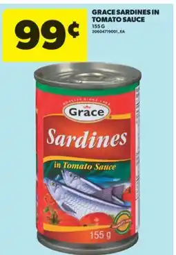 Real Canadian Superstore GRACE SARDINES IN TOMATO SAUCE, 155 G offer