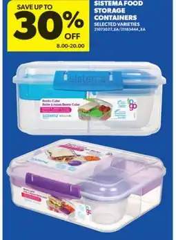 Real Canadian Superstore SISTEMA FOOD STORAGE CONTAINERS offer