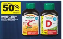 Real Canadian Superstore JAMIESON VITAMINS OR SUPPLEMENTS offer