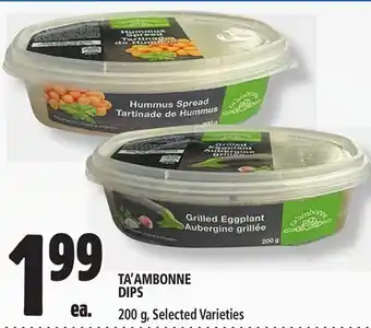 Metro TA'AMBONNE DIPS offer