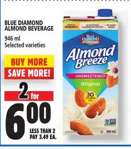 Metro BLUE DIAMOND ALMOND BEVERAGE offer
