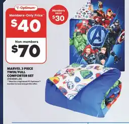 Real Canadian Superstore MARVEL 3 PIECE TWIN/FULL COMFORTER SET offer