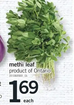 Fortinos methi leaf offer