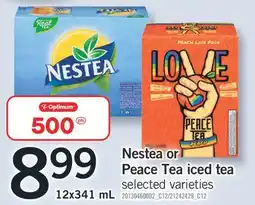 Fortinos Nestea or Peace Tea iced tea offer