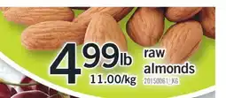 Fortinos raw almonds offer