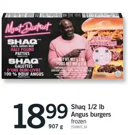 Fortinos Shaq 1/2 lb Angus burgers, 907 g offer