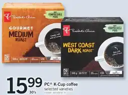 Fortinos PC K-Cup coffee 30's offer
