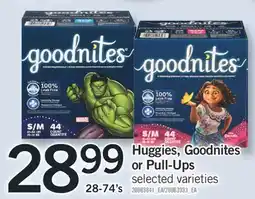 Fortinos Huggies, Goodnites or Pull-Ups or Pull-Ups offer