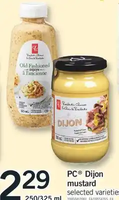 Fortinos PC DIJON MUSTARD, 250/325 ML offer