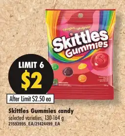 Fortinos SKITTLES GUMMIES CANDY offer
