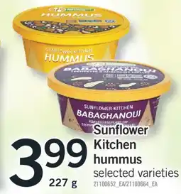 Fortinos SUNFLOWER KITCHEN HUMMUS offer