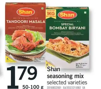 Fortinos Shan seasoning mix 50-100 g offer