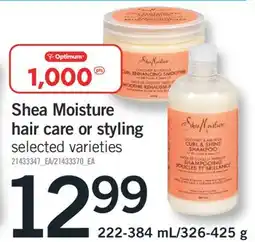 Fortinos Shea Moisture hair care or styling offer