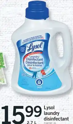 Fortinos Lysol laundry laundry disinfectant 2.7 L offer