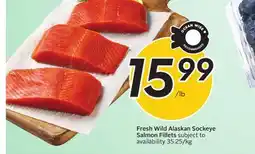 Sobeys Fresh Wild Alaskan Sockeye Salmon Fillets offer