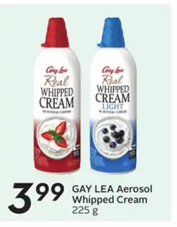 Sobeys GAY LEA Aerosol Whipped Cream offer