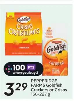 Sobeys PEPPERIDGE FARMS Goldfish Crackers or Crisps offer