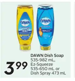 Sobeys DAWN Dish Soap offer