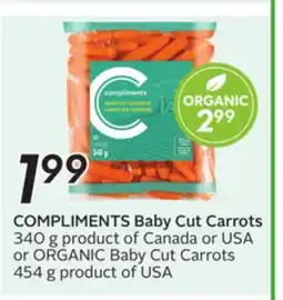 Sobeys COMPLIMENTS Baby Cut Carrots offer
