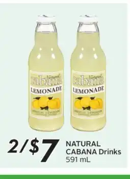 Sobeys NATURAL CABANA Drinks offer