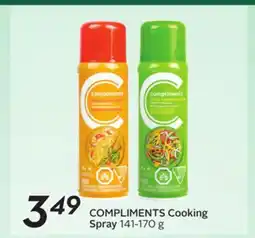 Sobeys COMPLIMENTS Cooking Spray offer