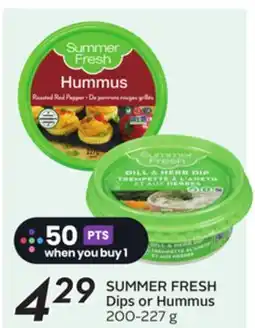 Sobeys SUMMER FRESH Dips or Hummus offer