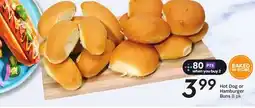 Sobeys Hot Dog or Hamburger Buns offer