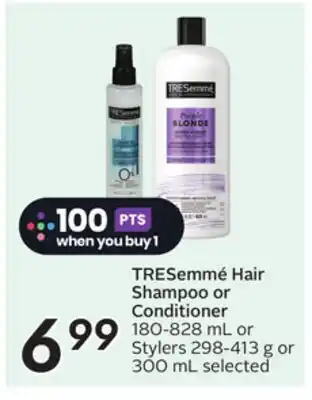 Sobeys TRESemmé Hair Shampoo or Conditioner offer