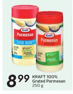 Sobeys KRAFT 100% Grated Parmesan offer