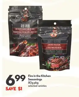 Longo's Fire in the Kitchen Seasonings offer