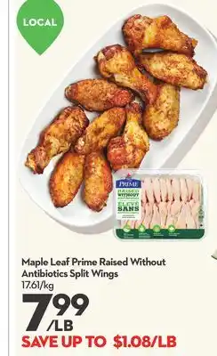 Longo's Prime Raised Without Antibiotics Split Wings offer