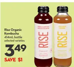 Longo's Rise Organic Kombucha offer