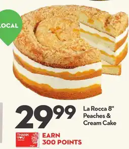 Longo's La Rocca 8 Peaches & Cream Cake offer