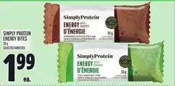 Metro SIMPLY PROTEIN ENERGY BITES offer