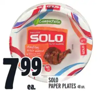 Metro SOLO PAPER PLATES offer