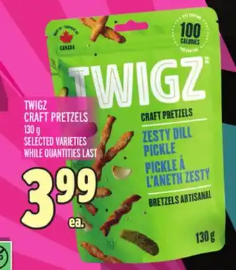 Metro TWIGZ CRAFT PRETZELS offer