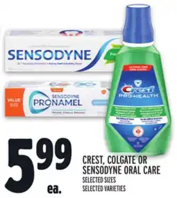 Metro CREST, COLGATE OR SENSODYNE ORAL CARE offer
