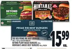 Metro THE KEG PRIME RIB BEEF BURGERS offer