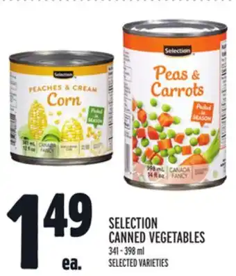 Metro SELECTION CANNED VEGETABLES offer