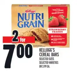 Metro KELLOGG'S CEREAL BARS offer