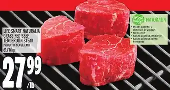 Metro LIFE SMART NATURALIA GRASS FED BEEF TENDERLOIN STEAK offer