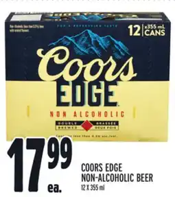 Metro COORS EDGE NON-ALCOHOLIC BEER offer