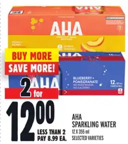 Metro AHA SPARKLING WATER offer