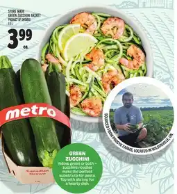 Metro STORE MADE GREEN ZUCCHINI BASKET offer