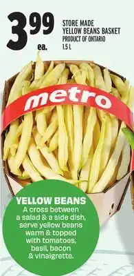 Metro STORE MADE YELLOW BEANS BASKET offer