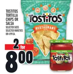 Metro TOSTITOS TORTILLA CHIPS OR SALSA offer