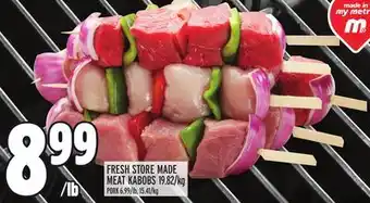Metro FRESH STORE MADE MEAT KABOBS offer