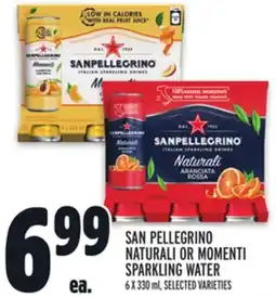Metro SAN PELLEGRINO NATURALI OR MOMENTI SPARKLING WATER offer