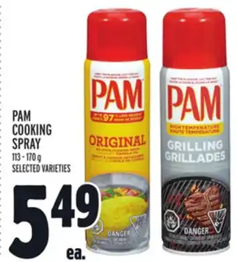 Metro PAM COOKING SPRAY offer